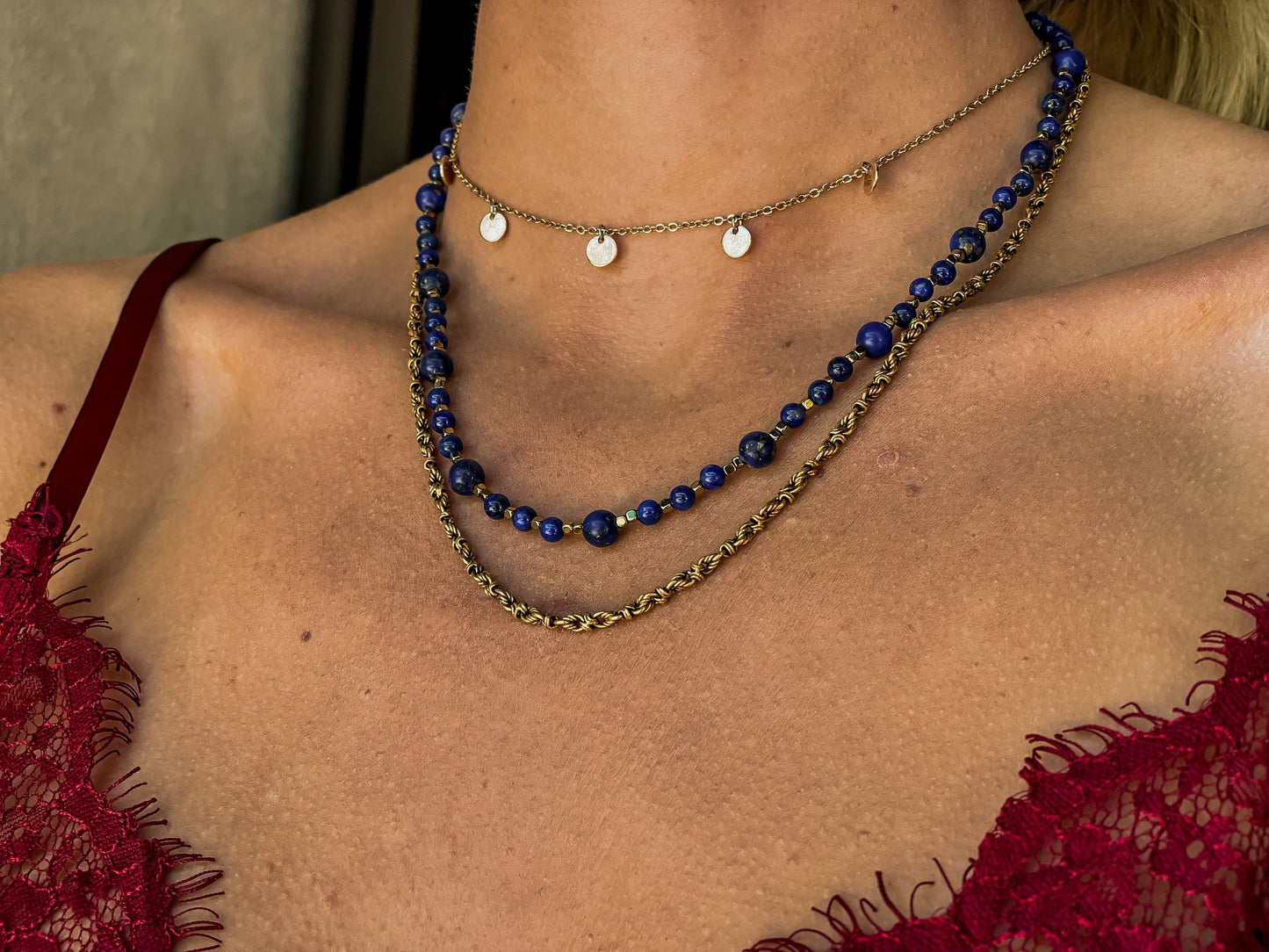 Lapis Lazuli Beaded Necklace
